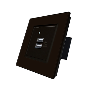 USB ładowarka podwójna czarna zestaw Welaik